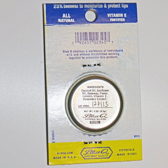 Lip Shit Lip Balm Blackberry Honey Beeswax Formula by Blue Q - Picture 2 of 3